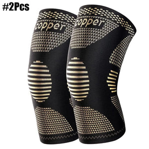 Planet Gates Black Copper-2Pcs / M Copper Knee Brace Knee Support Compression Sleeves Knee Pads for Sport,Meniscus Tear,ACL,Arthritis,Joint Pain Relief,Working Out