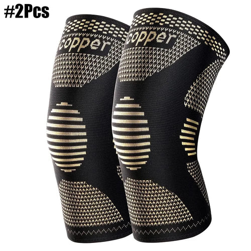 Planet Gates Black Copper-2Pcs / M Copper Knee Brace Knee Support Compression Sleeves Knee Pads for Sport,Meniscus Tear,ACL,Arthritis,Joint Pain Relief,Working Out