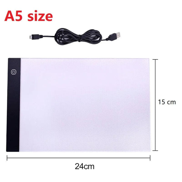 Planet Gates Black copy board A5 LED Drawing Tablet Digital Graphics Pad USB LED Light Box Copy Board Electronic Art Graphic Painting Writing Table