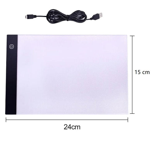Planet Gates Black copy board A5 LED Drawing Tablet Digital Graphics Pad USB LED Light Box Copy Board Electronic Art Graphic Painting Writing Table