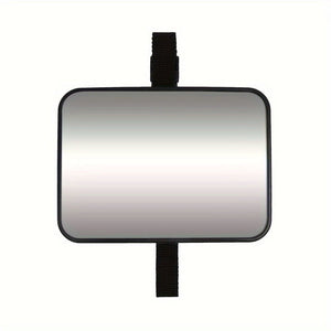 Planet Gates Black Crash Tested And Certified Shatterproof Car Mirror For Rear Facing Infant With Wide Crystal Clear View