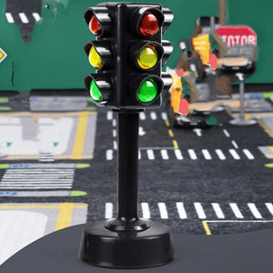 Planet Gates black Creative Toy Traffic Light Traffic Light Toy Model Parking Lot Scene Montessori Educational Toys