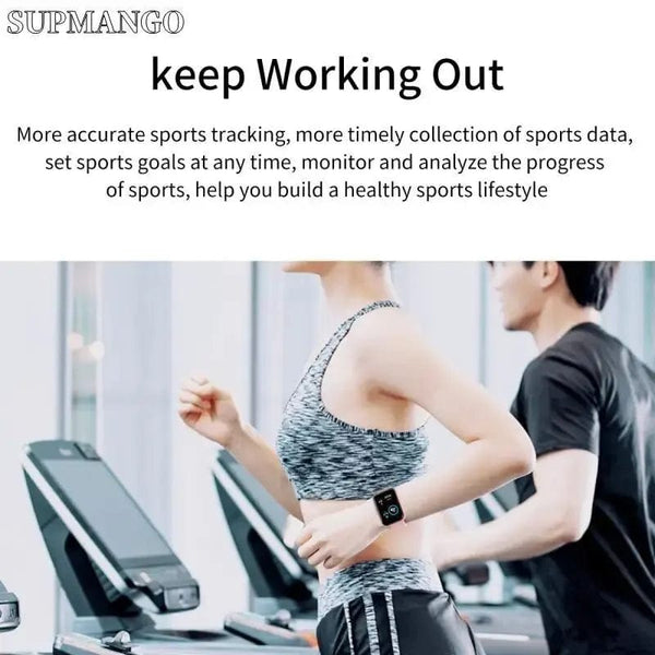 Planet Gates Black Customized True Pedometer Chip Multifunctional Smart Watch Men Women Bluetooth Connected Phone Music Fitness Sports Bracelet