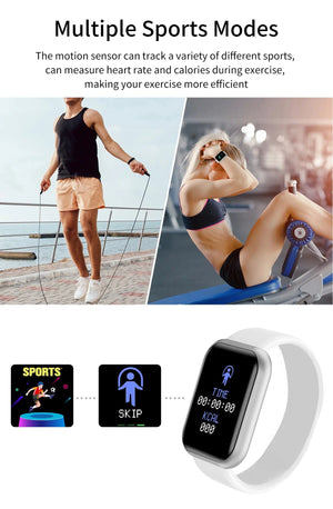 Planet Gates Black Customized True Pedometer Chip Multifunctional Smart Watch Men Women Bluetooth Connected Phone Music Fitness Sports Bracelet