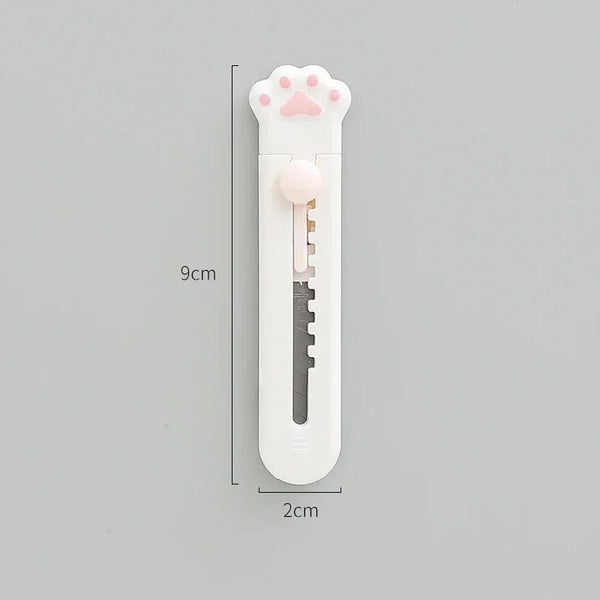 Planet Gates black Cute Cat Paw Utility Knife Lovely Wing Bowknot Style Open Box Cutter Letter Envelope Opener Mail Knife School Office Supplies