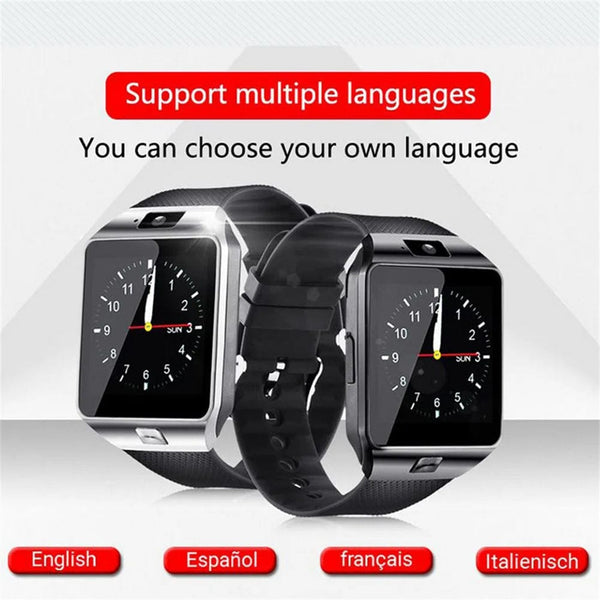 Planet Gates black DZ09 Smart Watch Sleep Monitor 1.56" HD Color Screen Built-in Sports Modes Smartwatch Fitness Tracker