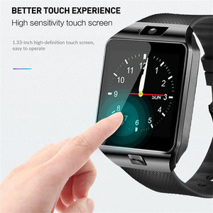 Planet Gates black DZ09 Smart Watch Sleep Monitor 1.56" HD Color Screen Built-in Sports Modes Smartwatch Fitness Tracker