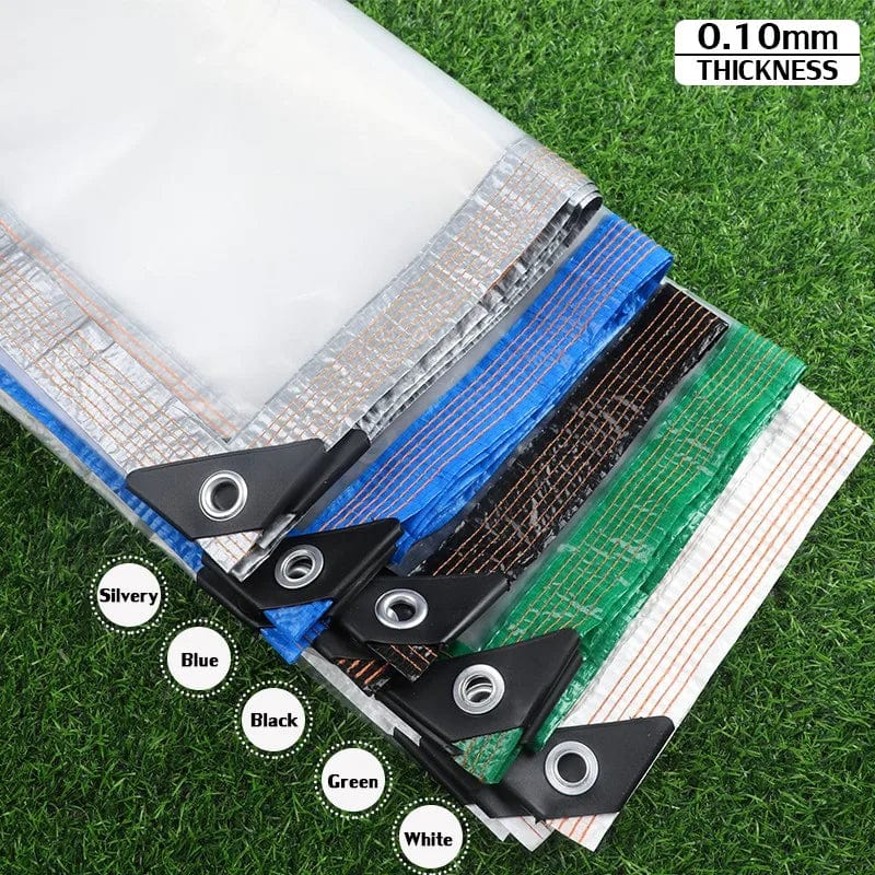 Planet Gates Black Edge / 4x4m / CHINA 0.1MM Rainproof Film Outdoor Transparent Tarpaulin Waterproof Cloth Succulent Plant Shed Cover Gazebo Raincover Pergolas Canopy