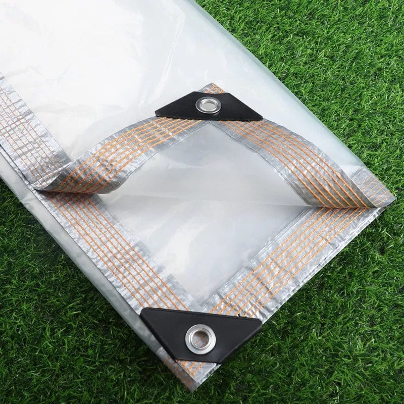 Planet Gates Black Edge / 4x4m / CHINA 0.1MM Rainproof Film Outdoor Transparent Tarpaulin Waterproof Cloth Succulent Plant Shed Cover Gazebo Raincover Pergolas Canopy