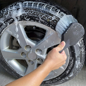 Planet Gates Black Effortlessly Clean Your Car's Wheels & Tires - Soft Bristle Car Wash Brush!