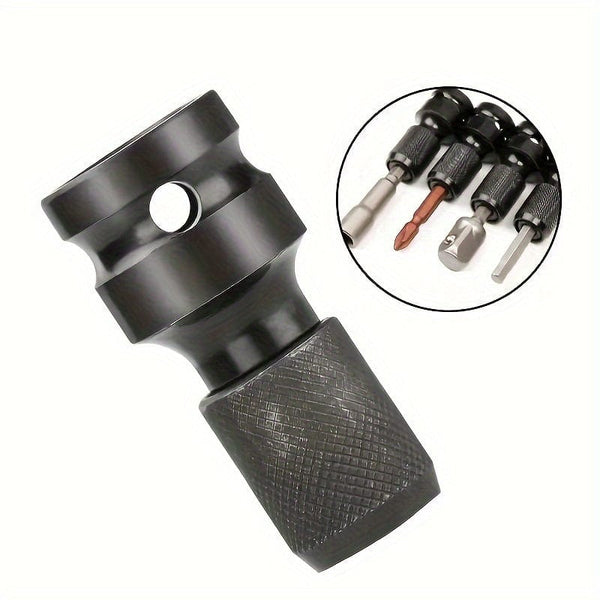 Planet Gates Black Electric Wrench Conversion Head Telescopic Bullet Sleeve Conversion Connector 1/2 To 1/4