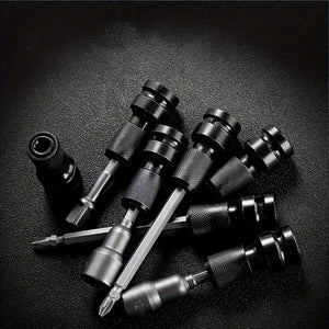 Planet Gates Black Electric Wrench Conversion Head Telescopic Bullet Sleeve Conversion Connector 1/2 To 1/4