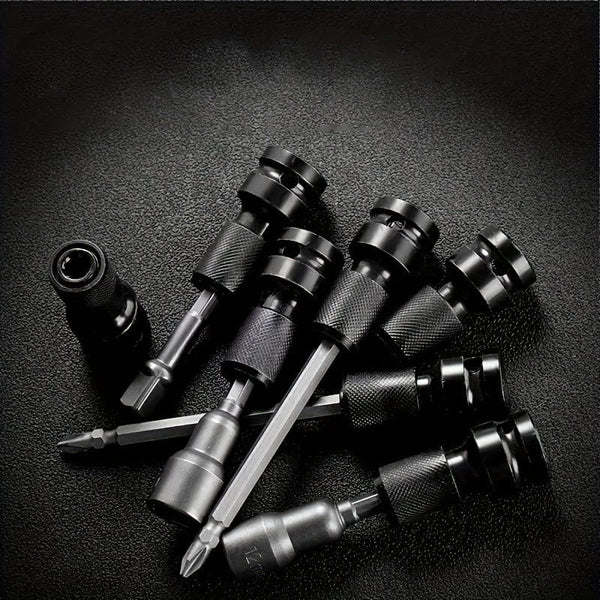 Planet Gates Black Electric Wrench Conversion Head Telescopic Bullet Sleeve Conversion Connector 1/2 To 1/4