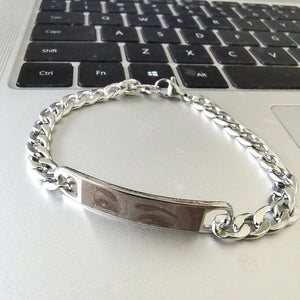 Planet Gates Black / Engrave Eyes Custom Logo Inscription Eyes Engrave Stainless Steel Bracelet Women Personalized For Men Id Bracelet Dropshipping