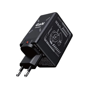 Planet Gates Black - EU Plug 20W GaN Fast Charging USB C Charger Super Charge Adapter Multi-protocol Compatibility Charger For Huawei iPhone Samsung New