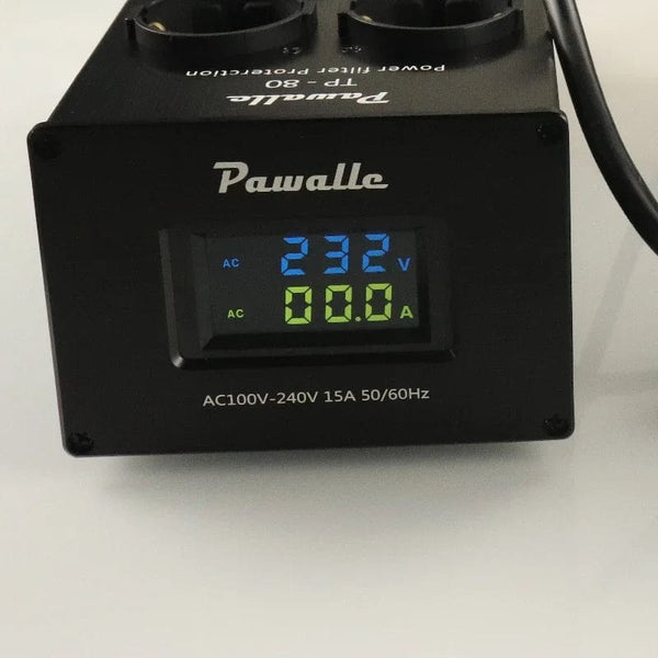 Planet Gates black / EU Plug 8-bit European Standard 15 Amp 100-240 Volt Rated Power Filter power Purifier Socket