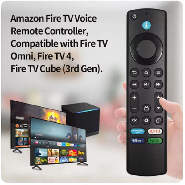 Planet Gates black Fire TV Alexa Replacement Remote Control,(4th Gen)Voice Remote,Used for Fire TV Omni Series Or Fire TV 4-Series Smart TV