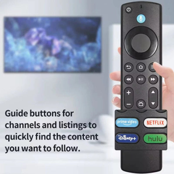 Planet Gates black Fire TV Alexa Replacement Remote Control,(4th Gen)Voice Remote,Used for Fire TV Omni Series Or Fire TV 4-Series Smart TV