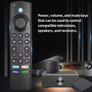 Planet Gates black Fire TV Alexa Replacement Remote Control,(4th Gen)Voice Remote,Used for Fire TV Omni Series Or Fire TV 4-Series Smart TV