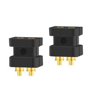 Planet Gates Black Flat / 5 Pairs 2 Pin 0.7mm 0.8mm Male Flat Convex Concave Double Needle 0.78mm Connector Female Socket Headphone Plug Consumer Electronics