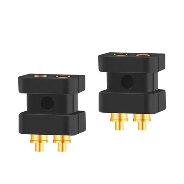 Planet Gates Black Flat / 5 Pairs 2 Pin 0.7mm 0.8mm Male Flat Convex Concave Double Needle 0.78mm Connector Female Socket Headphone Plug Consumer Electronics