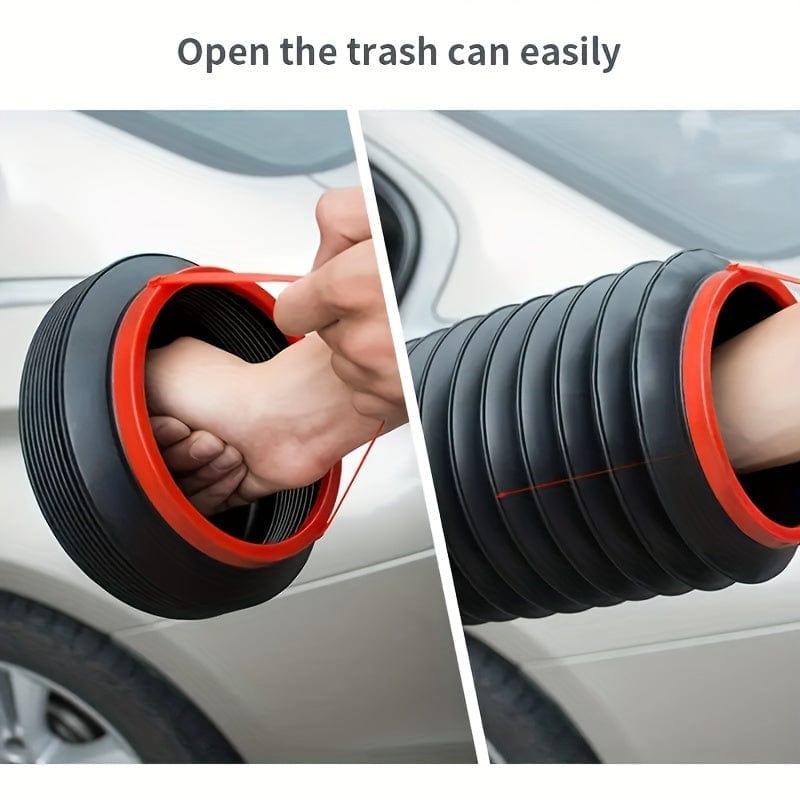 Planet Gates Black Foldable Car Trash Bin Outdoor Fishing Buckets Trash Can