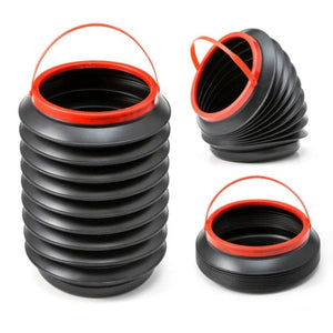 Planet Gates Black Foldable Car Trash Bin Outdoor Fishing Buckets Trash Can