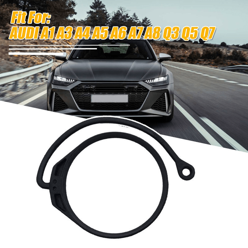 Planet Gates Black For AUDI A1 A3 A4 A5 A6 A7 A8 Q3 Q5 Q7 Fuel Tank Cap Band Cord Car Fuel Tank Cover Rope Connector Line Accessories