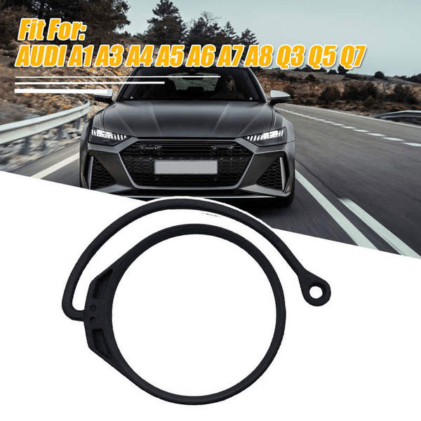 Planet Gates Black For AUDI A1 A3 A4 A5 A6 A7 A8 Q3 Q5 Q7 Fuel Tank Cap Band Cord Car Fuel Tank Cover Rope Connector Line Accessories