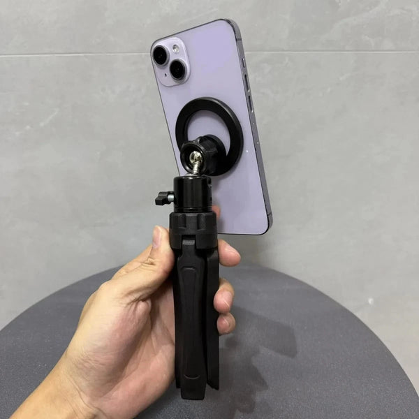 Planet Gates Black For Magsafe Magnet Tripods For Phone Live streaming bracket Tripod Smartphone Monopod Universal Tripod Stand For Phone Holderic