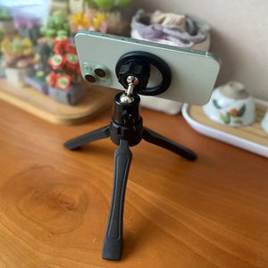 Planet Gates Black For Magsafe Magnet Tripods For Phone Live streaming bracket Tripod Smartphone Monopod Universal Tripod Stand For Phone Holderic