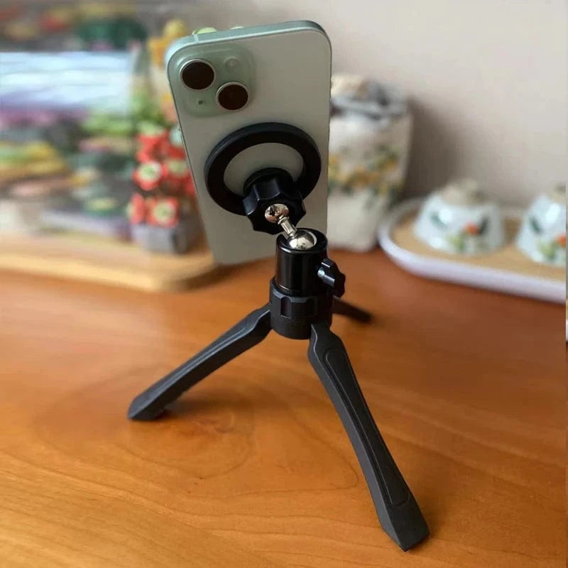 Planet Gates Black For Magsafe Magnet Tripods For Phone Live streaming bracket Tripod Smartphone Monopod Universal Tripod Stand For Phone Holderic