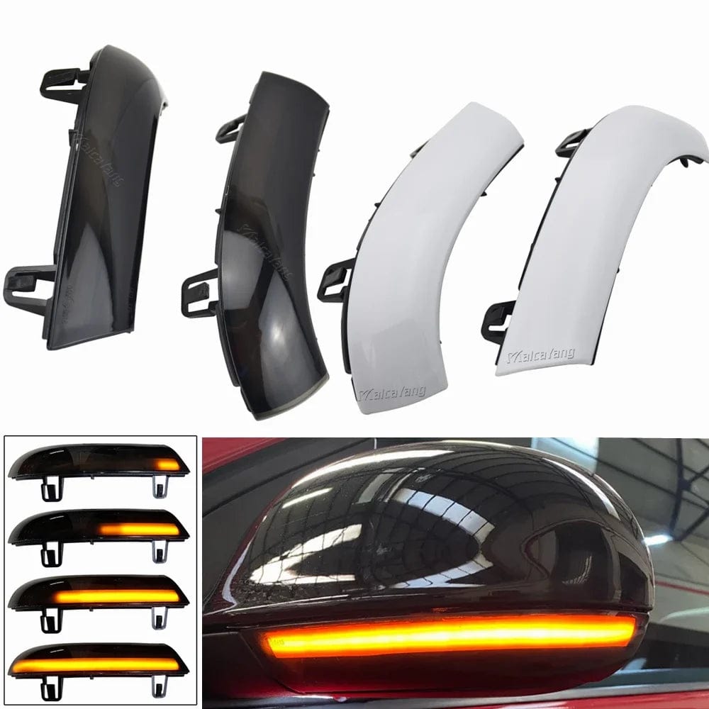 Planet Gates Black For VW GOLF 5 GTI V MK5 Jetta Passat B5.5 B6 Sharan Superb EOS Dynamic LED Turn Signal Light Side Wing Mirror Indicator