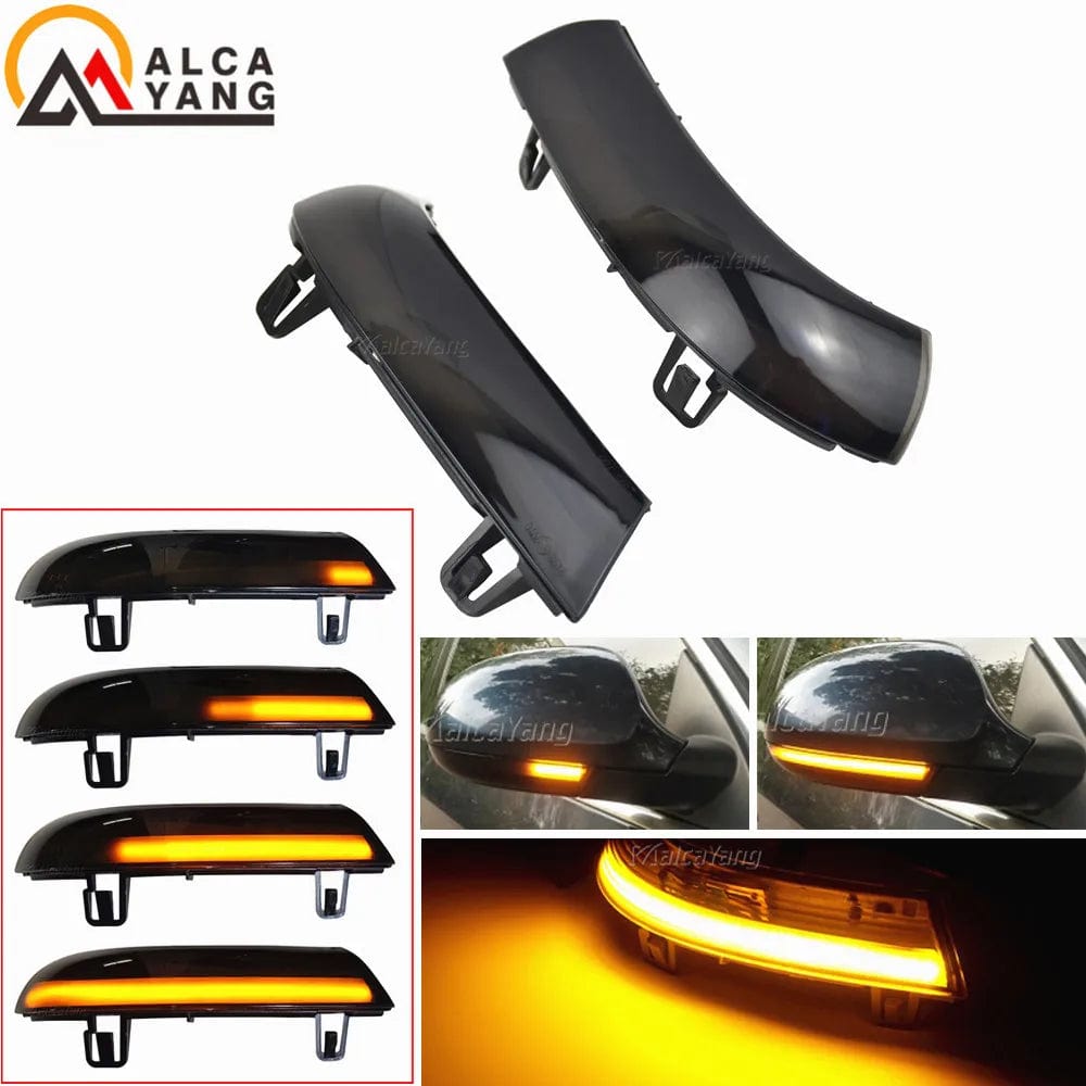 Planet Gates Black For VW GOLF 5 GTI V MK5 Jetta Passat B5.5 B6 Sharan Superb EOS Dynamic LED Turn Signal Light Side Wing Mirror Indicator