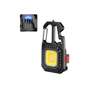 Planet Gates Black-Four screws Mini LED Flashlight Portable Work Light Pocket Keychains Flashlight USB Rechargeable For Outdoor Camping Small Lights