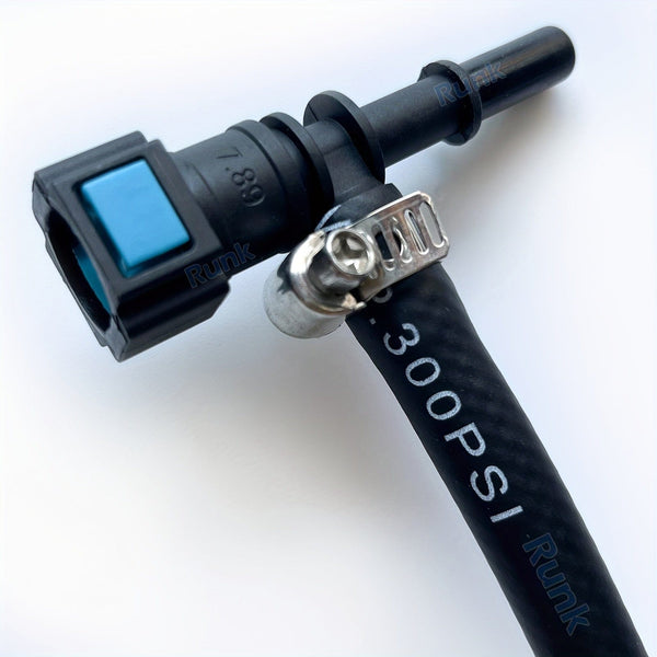 Planet Gates Black Fuel Pressure Test Kit - Fuel Pressure Gauge - 0-100PSI Fuel Injection Pump Pressure Tester Gauge Kit For Car, Motorcycle, Truck