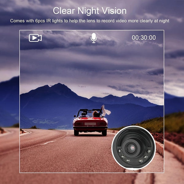 Planet Gates Black Full HD 1080P Car DVR Recorder With 140° Wide Angle View - Capture Every Moment While You Drive!