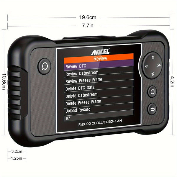 Planet Gates Black FX2000 Car OBD2 Scanner ABS SRS Transmission Airbag OBDII Scanner Diagnostic Tool, Check Car Engine Code Reader, Vehicle Scan Tool