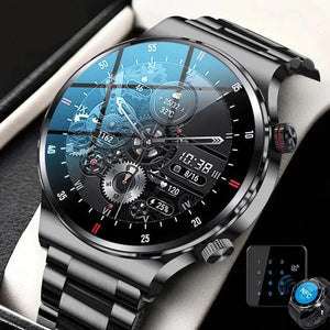 Planet Gates Black G / With Original Box 2023 Luxury Smart Watches Men NFC BT Call Fitness Waterproof Sports Wrist Intelligent Smartwatches for Women Kids Xiaomi Huawei
