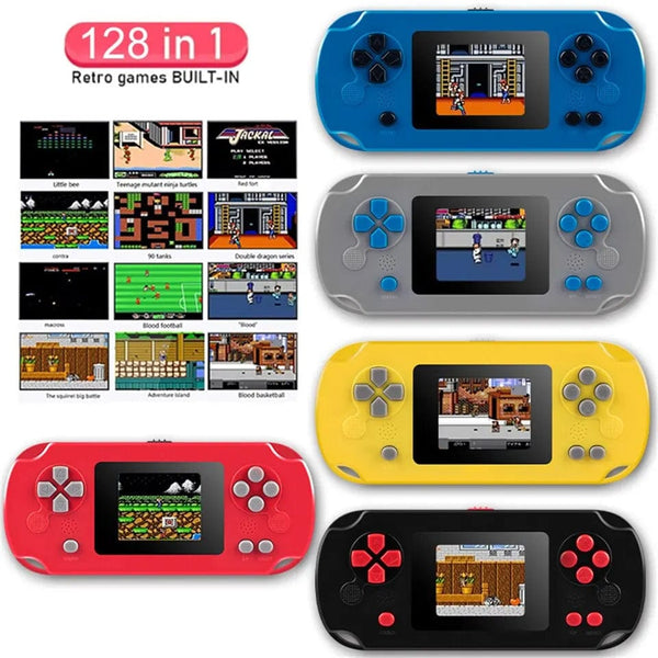 Planet Gates Black GAMINJA GC31 Retro Portable Mini Handheld Video Game Console TFT Color Screen Kids Game Player Built in 8Bit Games