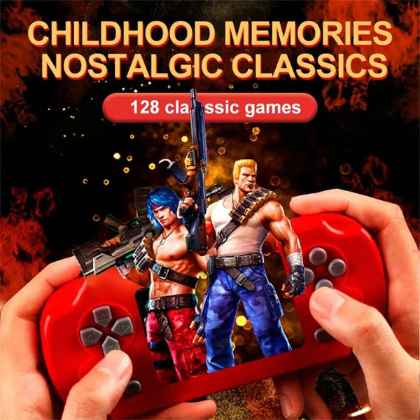 Planet Gates Black GAMINJA GC31 Retro Portable Mini Handheld Video Game Console TFT Color Screen Kids Game Player Built in 8Bit Games