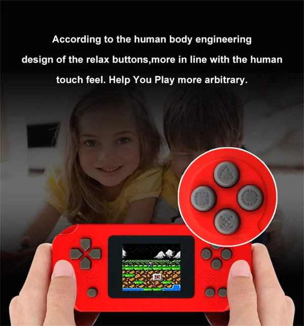 Planet Gates Black GAMINJA GC31 Retro Portable Mini Handheld Video Game Console TFT Color Screen Kids Game Player Built in 8Bit Games