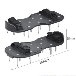 Planet Gates Black Garden Nail Shoes Grass Loose Soil Tool 5cm Long Nail Lawn Aerator Grass Spikes Shoes Self-Leveling Epoxy Yard Grass Cultivator