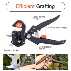 Planet Gates black Garden Tools Professional Farming Pruning Shears Grafting Scissor Fruit Tree Vaccination Secateurs Pruning Cutting Knife