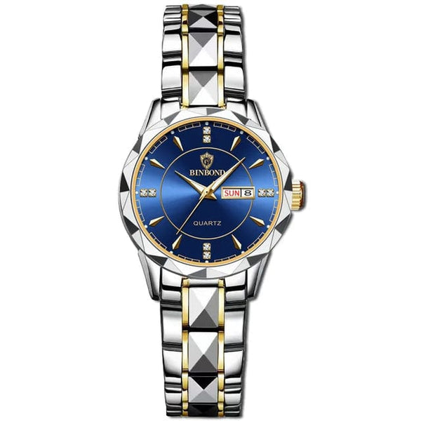 Planet Gates Black Gold Japan Quartz Movement Golden Watches Women Top Brand Luxury Stainless Steel Strap Date Week Watch Clock Reloj Hombre