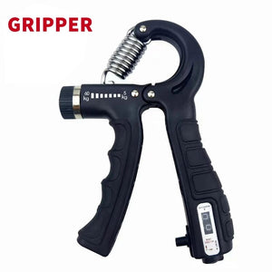 Planet Gates black Gripper Adjustable R-Type Hand Grip Exercise Countable Strength Exercise Strengthening Pliers Spring Finger Pinch Wrist Expander