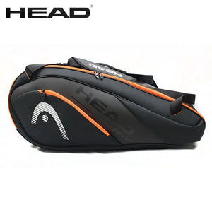 Planet Gates black HEAD Tennis Rackets Bag 6 Pieces Hard Shell Sports Bag Large Capacity 9 Badminton Racquets Backpack Men Women Tenis Squash Padel