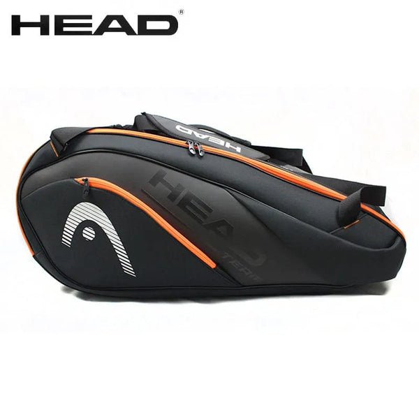 Planet Gates black HEAD Tennis Rackets Bag 6 Pieces Hard Shell Sports Bag Large Capacity 9 Badminton Racquets Backpack Men Women Tenis Squash Padel
