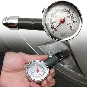 Planet Gates Black High-Precision Auto Tire Air Pressure Gauge - Monitor & Measure Your Vehicle's Tyres with Ease!