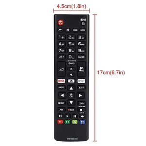 Planet Gates Black HIGH QUALITY ABS REMOTE CONTROL AKB75095308 FOR LG SMART TV 433MHZ